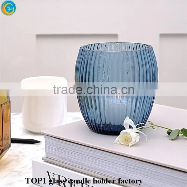 Factory Ball Shape Crystal Glass Candle Holder photo-2