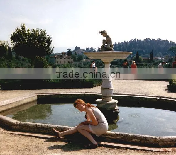 Large Stone Garden Statues Stone Carving Marble Italienischen Garten Brunnen photo-2