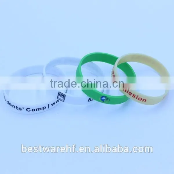 Eco-friendly Inkfilled Raise Money Silicone Band photo-6