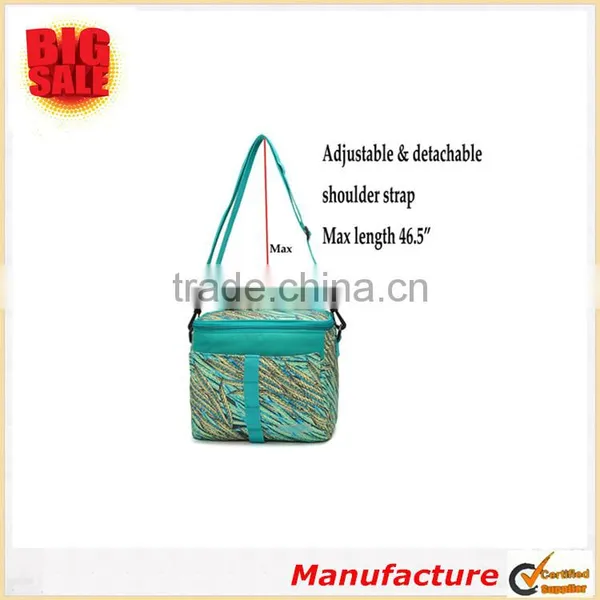 High Quality Fashion Insulated Adjustable Strape Lunch Box With Pockets Outside photo-2
