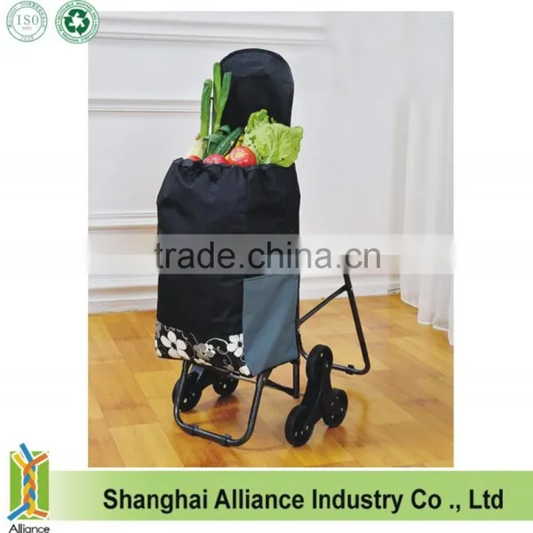 3 Wheels Stair Climber Foldable Shopping Trolley Bag With Seat photo-4
