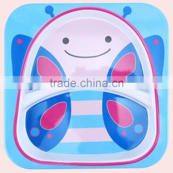 Safe Material Lovely Design Melamine Divided Dinner Plate for Kids photo-3