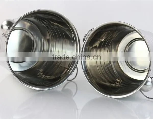 Wholesale Champagne Beer Ice Bucket Custom Bulk China Stainless Steel Metal Ice Bucket photo-6