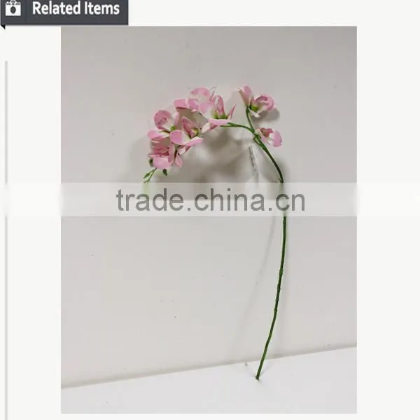 New Arrival Flower Home Decoration Real Touch 7 Flowers Purple Dendrobium photo-5
