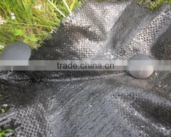 Plastic Ground Pegs for Fixing Weed Mat Round Head Brass Nails photo-2