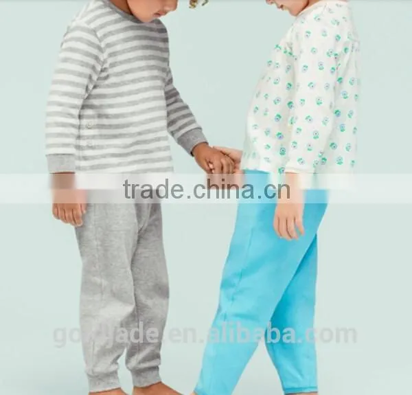 2016 Wholesale Kids Baby Stripe Pajama Suits Kids Stripe Cotton Pajamas photo-4
