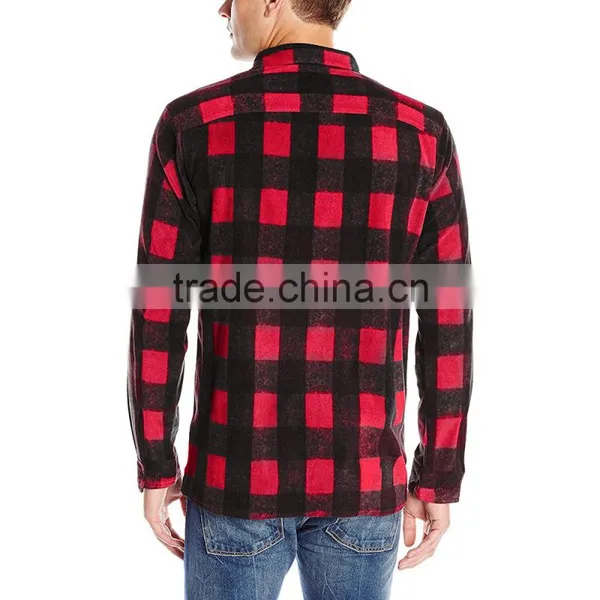 2016 Winter Latest Wholesale Long Sleeve Flannel Plaid Shirt photo-4