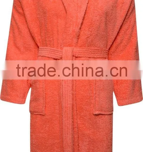 Top Quality Custom Design Soft 100 Cotton Bathrobe Wholesale photo-5