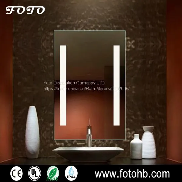 New Style Decorative Lighted Mirror For Bathroom Hotel photo-2