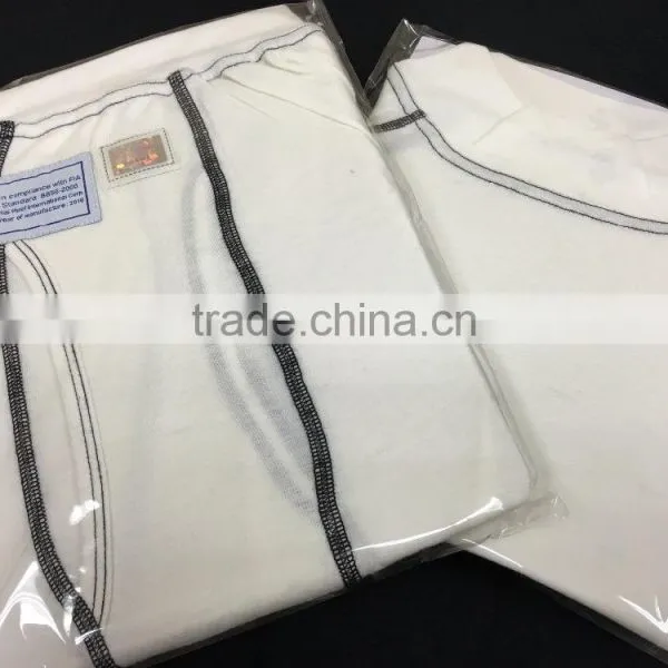Soft Knit Aramid FR Antibacterial Deodorant Inherently Flame Retardant Blending Long Sleeve Crew Neck Top Underwear FIA Approved photo-4