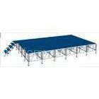 Movable Stage Platform Blue Outdoor / Truss Lifts Crank Stands