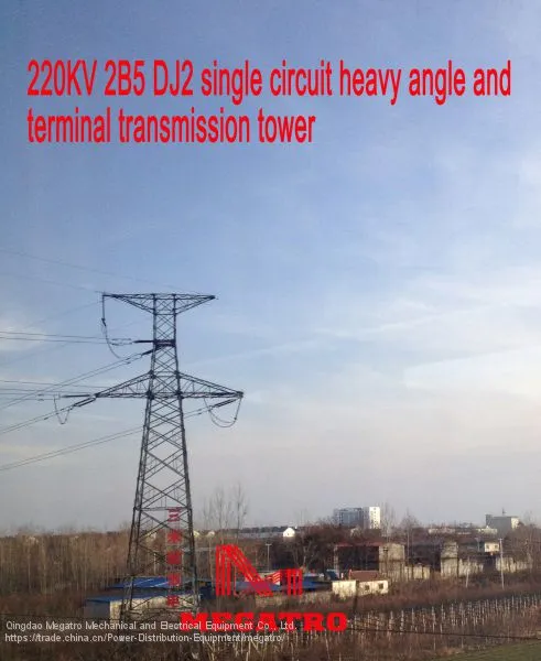 MEGATRO 220KV 2B5 DJ2 Single Circuit Heavy Angle and Terminal Transmission Tower photo-5