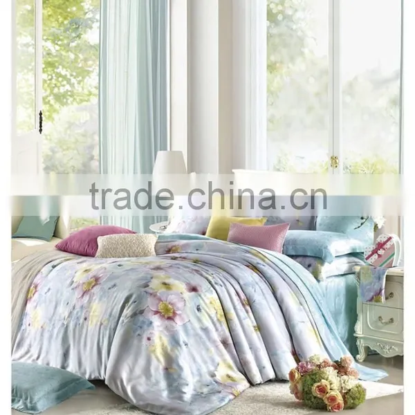 100% LuxuriousTencel Printed Bedding Set photo-4