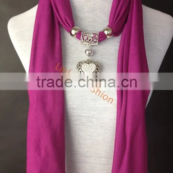 New Fashion Polyester Pendant Embellished Jewelry Scarf photo-2