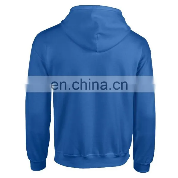 Zip up Wholesale Plain Black High Quality Men Hoodies photo-5