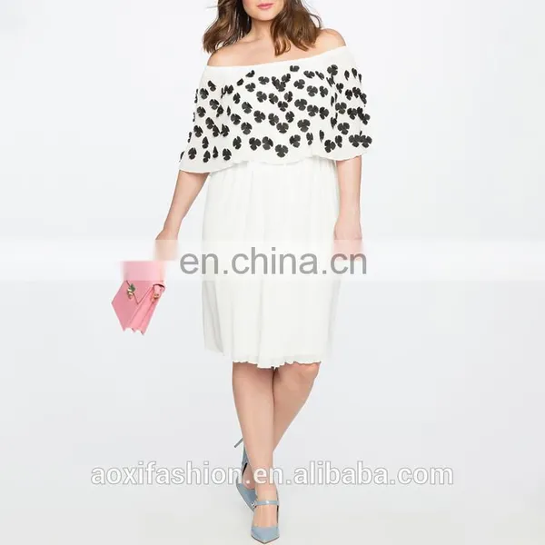 China High Quality Clothing Factory Plus Size Women Clothing Dinner Party Dress for Fat Women photo-2