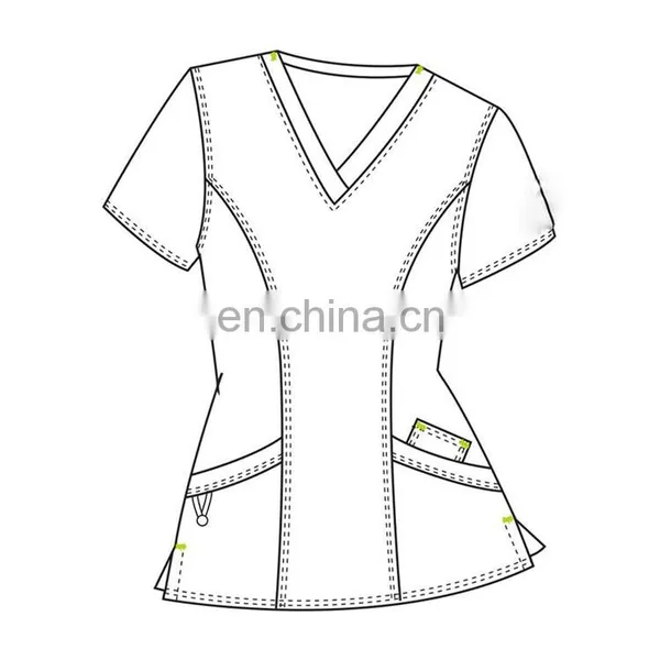 2017 Fashionable Hospital Female Staff Nurse Uniform Design photo-4
