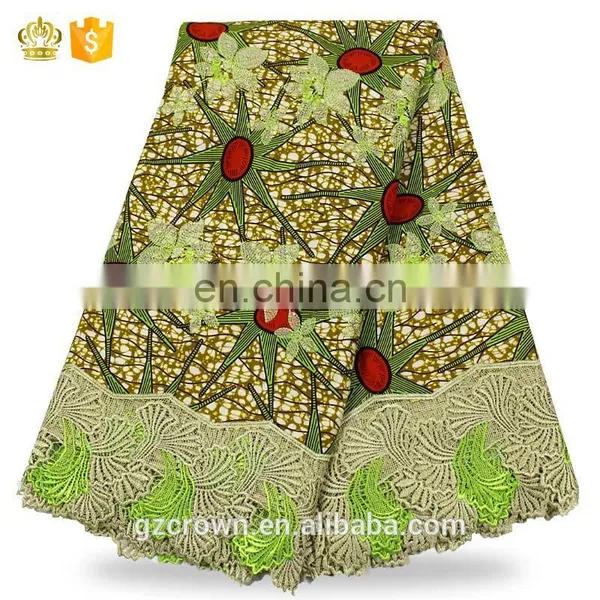 Hot Selling Exquisite French Lace Fabric,African Cord Lace High Quality Super Wax Lace Wax Fabrics For Make ClothesH170111007 photo-4