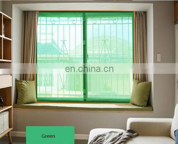 Polyester Screen Netting Material and Door & Window Screens Type Stripe Door Curtain Decoration With Bird Button photo-5