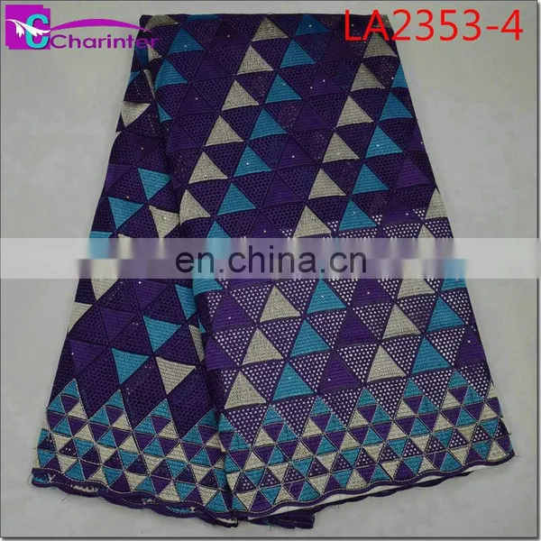 High Quality African Big Heavy Lace Fabrics LA2353 photo-5