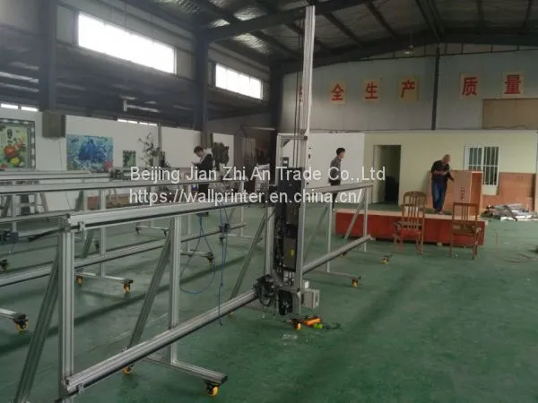 Wall painting machine for mural