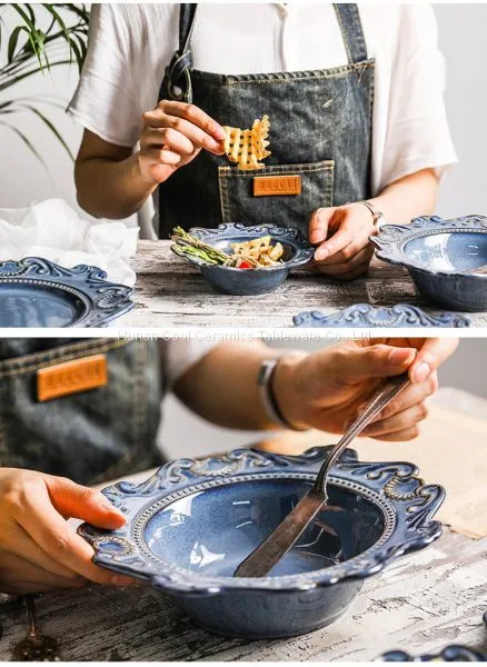 Made in China New Product Stoneware Under-glazed Ceramic Breakfast Dinnerware Set photo-3