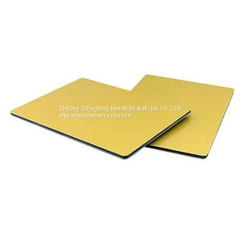 Alucoone Grossy Yellow Decorative Fireproof Aluminum Composite Panel photo-3