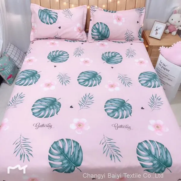 Wholesale 100% Polyester Flower Print Bedsheet Fabric/Printed Fabric for Making Bed Sheet photo-3