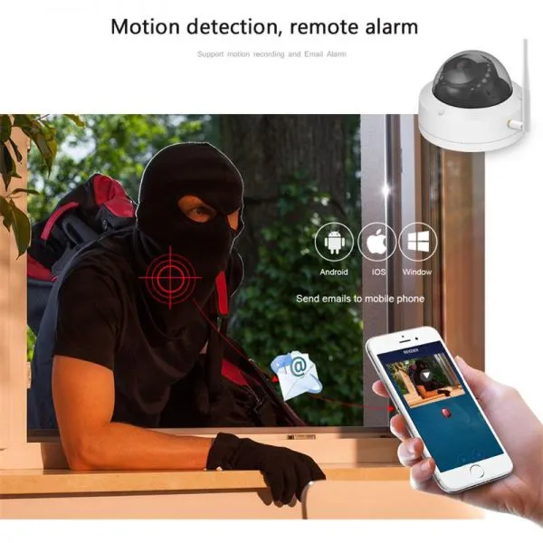 Security Cheap Price CCTV H. 265 2.0MP Mini IR Dome HD Wireless WiFi Security IP Camera photo-2