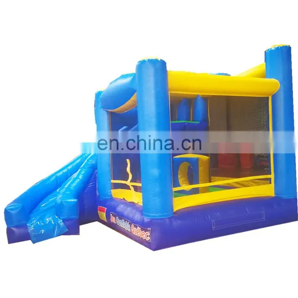 Hot Sale!!! Small Blue and Yellow Inflatable Bouncer With Slide for Kids photo-2