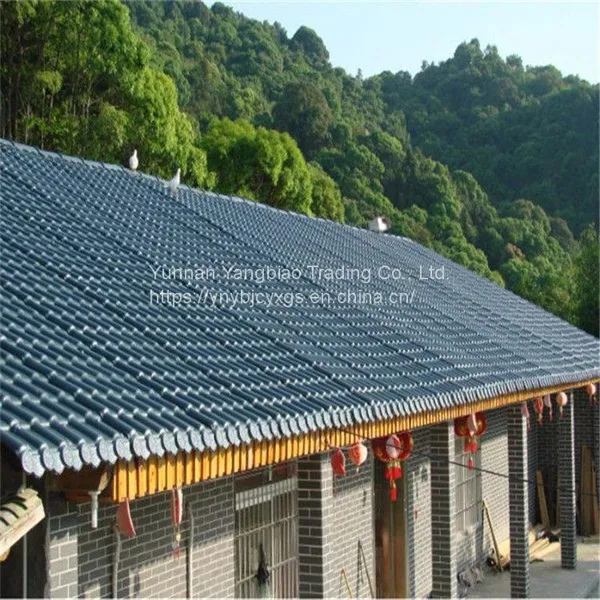 1050 Type Synthetic Resin Tile is Customized by Manufacturers With Various Colors and is Exported to Africa