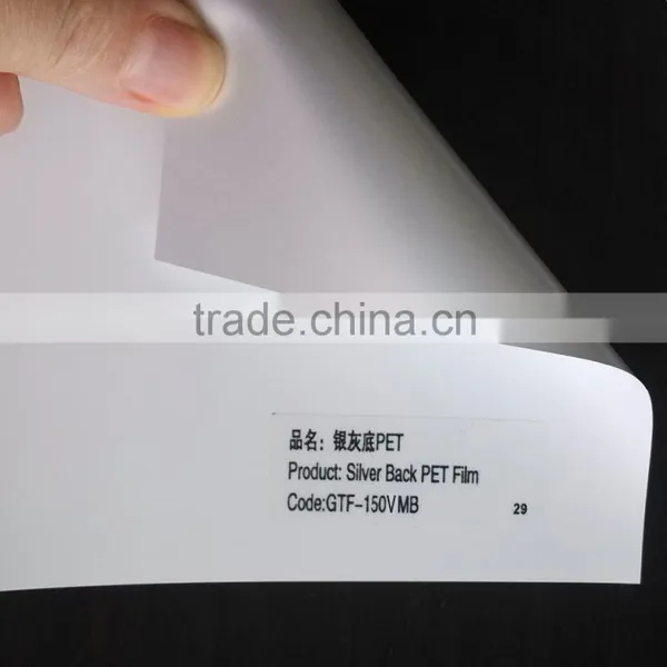 Roll up Media Silver Back PET Film 160mic
