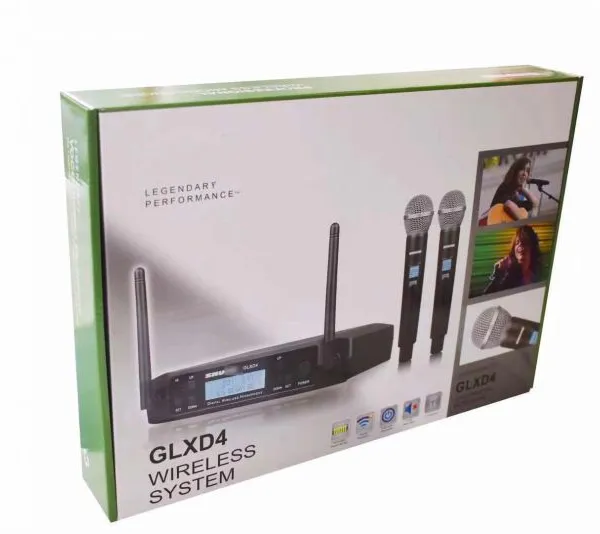 GLXD4 SM58 Cheap Price Uhf Dual Channel Handheld Long Range Wireless Microphone For Shure photo-3