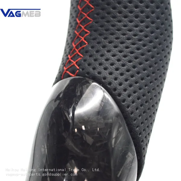 For Audi A4 B9 S4 RS4 Carbon Fiber Steering Wheel Red Line With Paddle Assembly Accessories photo-2