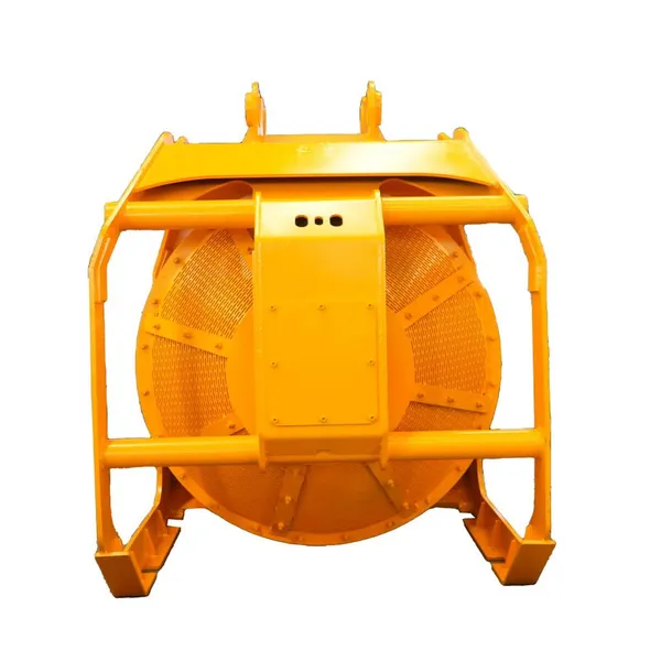 River Sand Washing and Screening Bucket Sand and Gravel Separation Drum Excavator Hydraulic Sieve Bucket Rotating Drum Screen photo-4