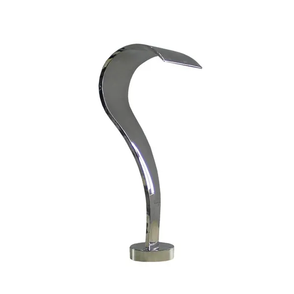Factory Price Portable Stainless Steel 304 Used for Garden Decoration Pool Water Cascade Waterfall With LED Light Strip photo-5