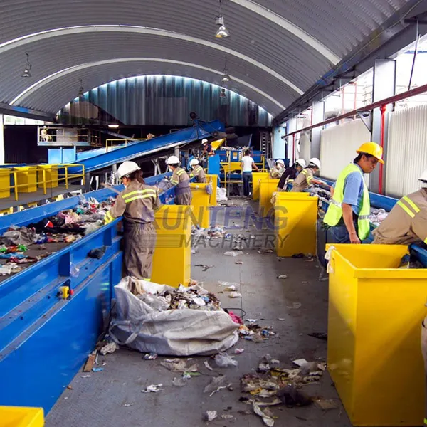 Manual Waste Sorting Table Platform Conveyor System Garbage Sorting Room Municipal Solid Waste Sorting Line photo-3