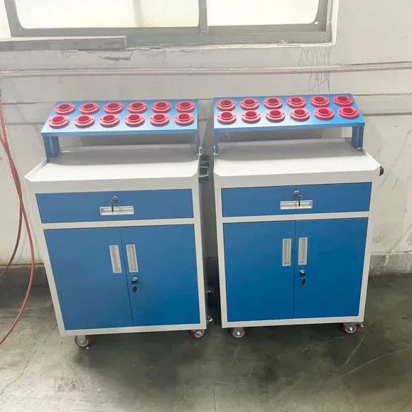 4 Drawer Mobile Tool Cabinet With Lock — Cold-Rolled Steel Tool Cart for Garage