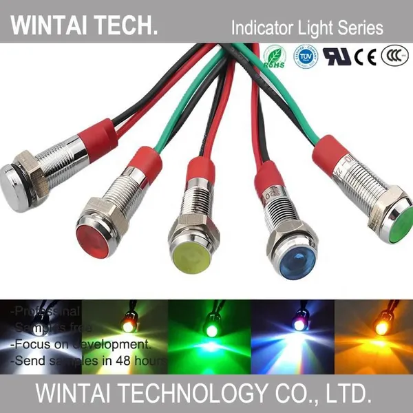 Wintai-Tech 22mm Waterproof Indicator Light With Metal Housing and LED Bulb photo-2