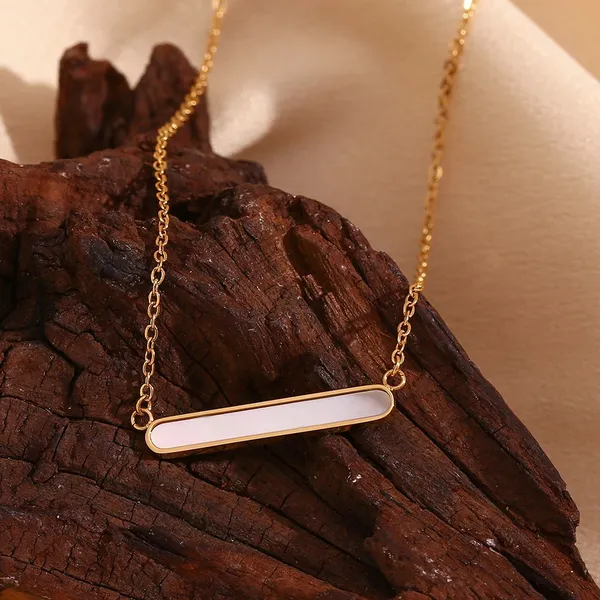 Gold Plated Stainless Steel Necklace 16 Inch, 3A Cubic Zirconia, Wholesale Lot for Jewelry Stores and E-commerce photo-3