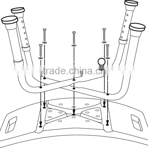 Adjustable Shower Stool Bath Bench photo-2