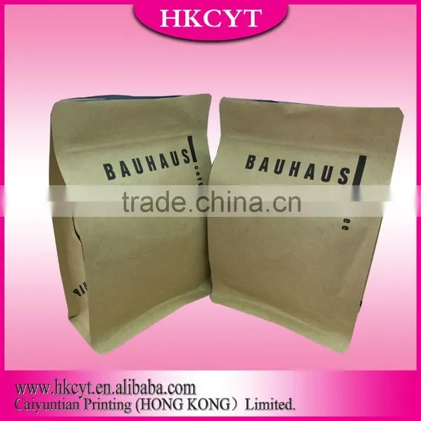 Brown Kraft Paper Flat Bottom Coffee Paper Bags photo-4