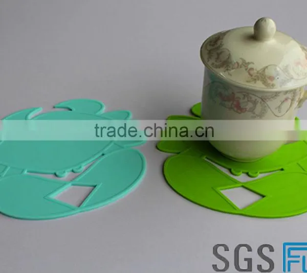 Silicone Crab Placemat Chinese Factory Wholesale Portable High Quality Crab Little Cute Table Mats photo-4