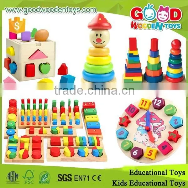 New Design Wood Children Game Colorful Intelligent Wooden Toy Funny Baby Kids Educational Toys for Wholesale Quality Choice Most Po