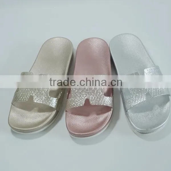 2016 New Design Women H Shape Upper Flat Slippers photo-2