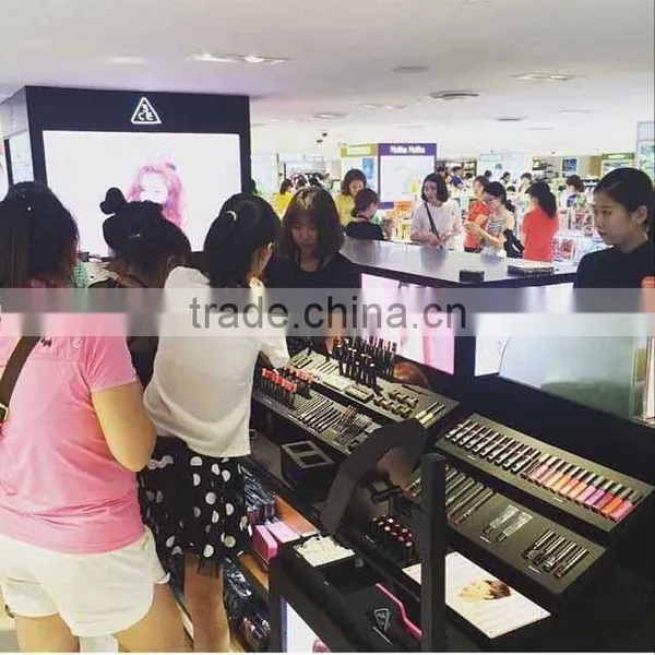 High-end 3CE Acrylic Cosmetic Display Plexiglass Makeup Counter photo-5
