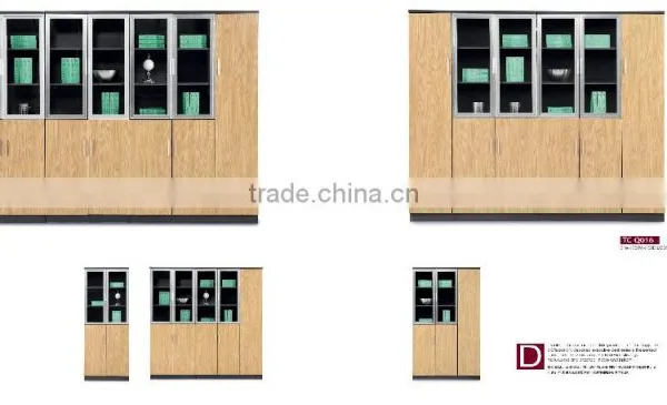 MDF Wood Glass Door Cabinet photo-3
