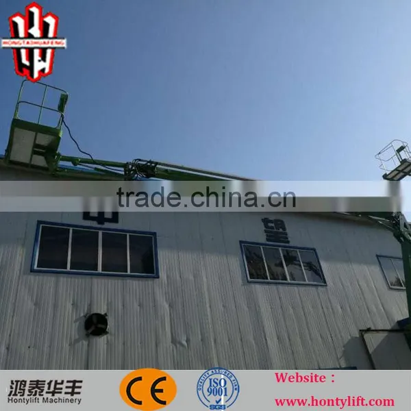 18m Height Trailer Mounted Floating Swim Cleaning Boom Lift Platforms photo-2