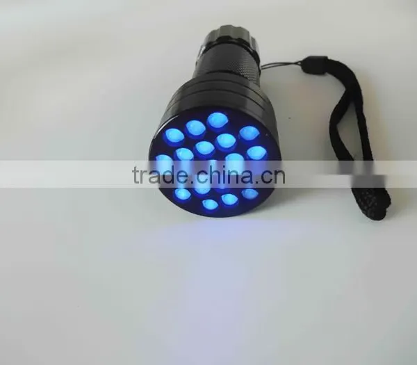 uv Flashlight Pet Urine Detector Nail Gel uv Torch 21Led UV Light photo-6