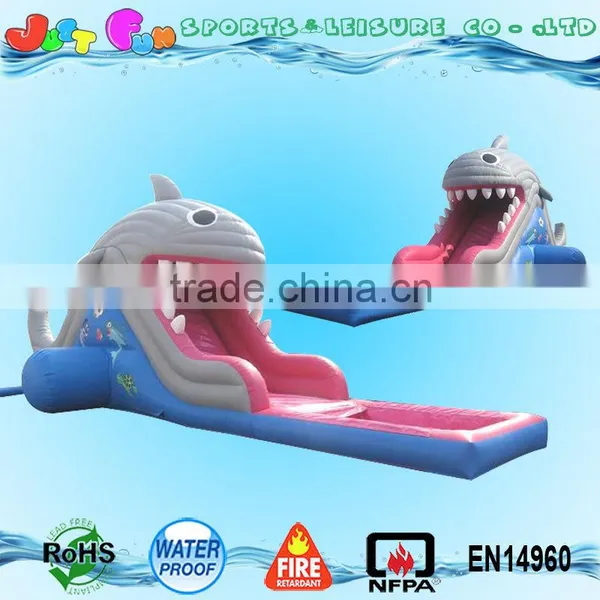 Commercial Grade Inflatable Water Slides, Whale Water Slide With Pool photo-4